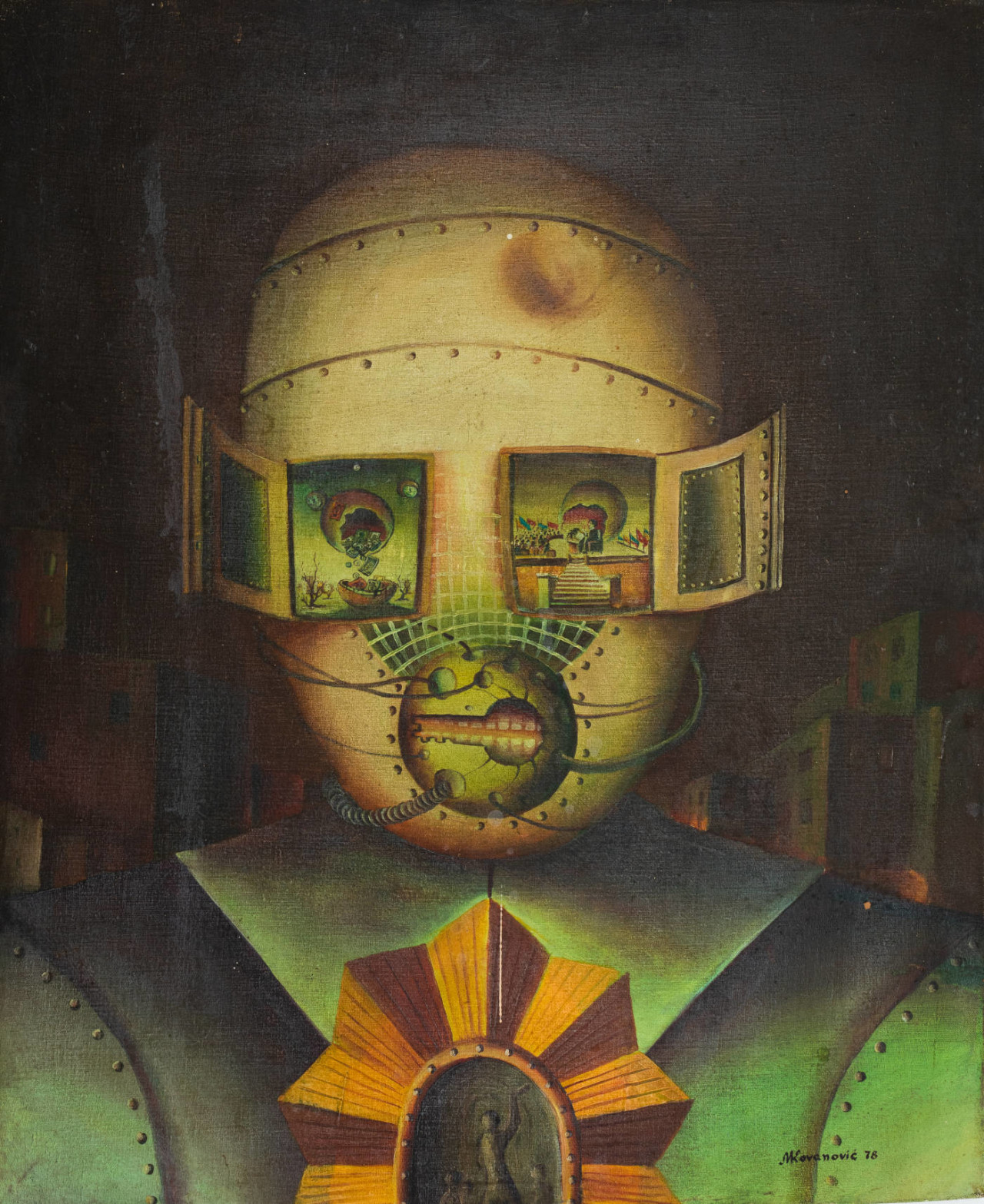 Portret čovjeka robota